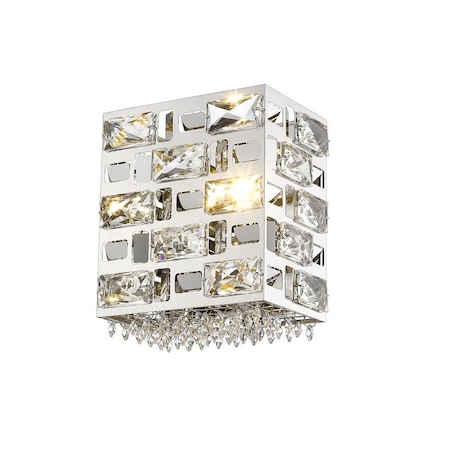 Aludra 1 Light Wall Sconce, Chrome